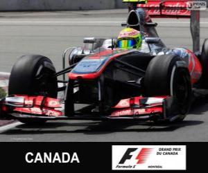 yapboz Sergio Perez - McLaren - devre Gilles Villeneuve, Montreal, 2013